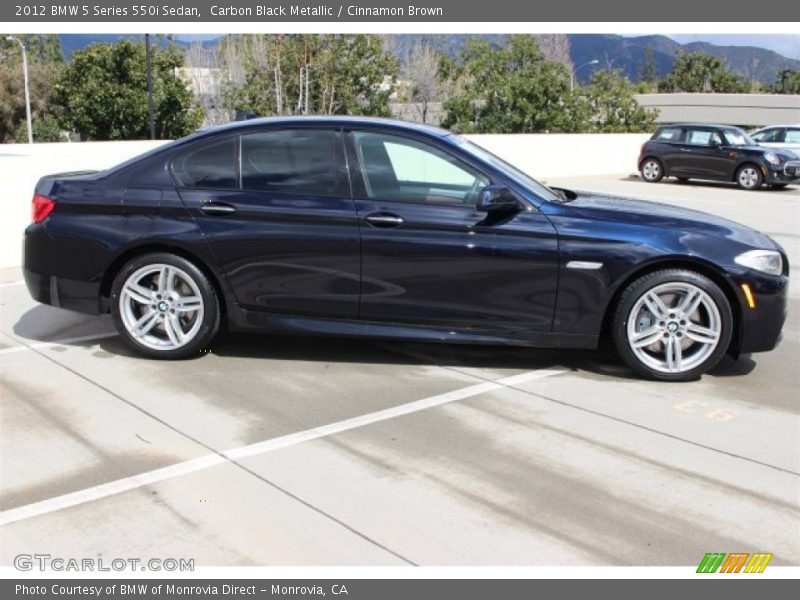 Carbon Black Metallic / Cinnamon Brown 2012 BMW 5 Series 550i Sedan