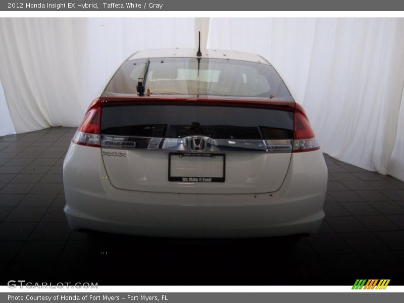 Taffeta White / Gray 2012 Honda Insight EX Hybrid