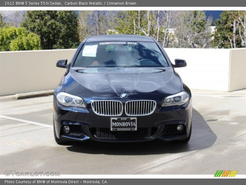 Carbon Black Metallic / Cinnamon Brown 2012 BMW 5 Series 550i Sedan