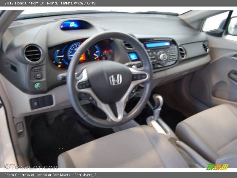 Taffeta White / Gray 2012 Honda Insight EX Hybrid