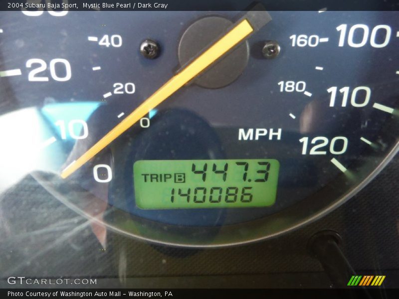 Mystic Blue Pearl / Dark Gray 2004 Subaru Baja Sport