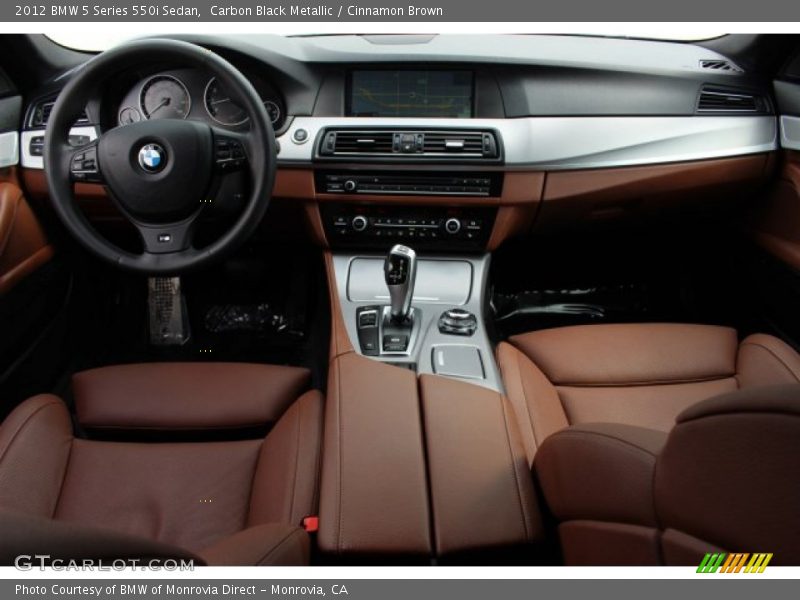 Carbon Black Metallic / Cinnamon Brown 2012 BMW 5 Series 550i Sedan