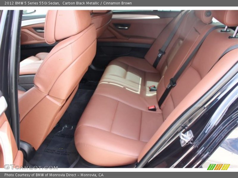 Carbon Black Metallic / Cinnamon Brown 2012 BMW 5 Series 550i Sedan