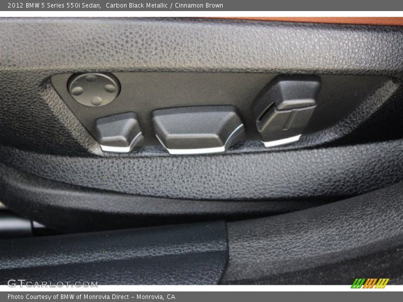 Carbon Black Metallic / Cinnamon Brown 2012 BMW 5 Series 550i Sedan