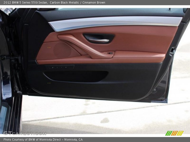 Carbon Black Metallic / Cinnamon Brown 2012 BMW 5 Series 550i Sedan