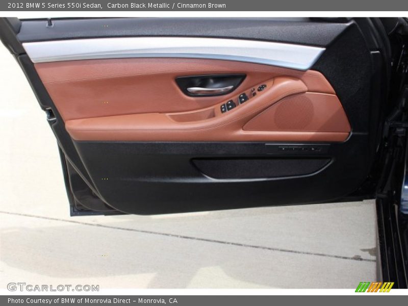 Carbon Black Metallic / Cinnamon Brown 2012 BMW 5 Series 550i Sedan