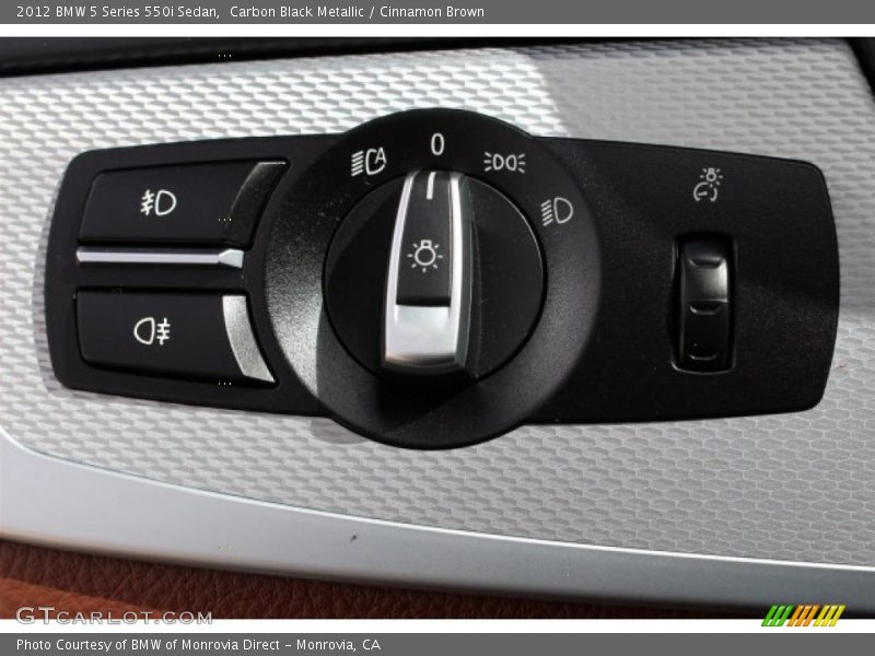 Carbon Black Metallic / Cinnamon Brown 2012 BMW 5 Series 550i Sedan