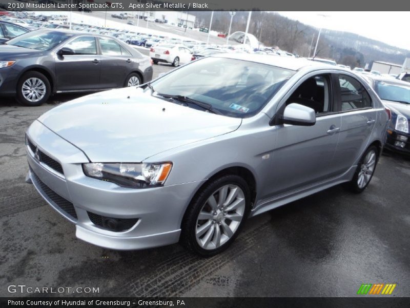 Front 3/4 View of 2010 Lancer Sportback GTS