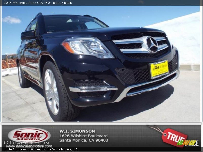 Black / Black 2015 Mercedes-Benz GLK 350