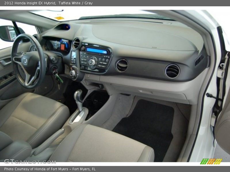 Taffeta White / Gray 2012 Honda Insight EX Hybrid