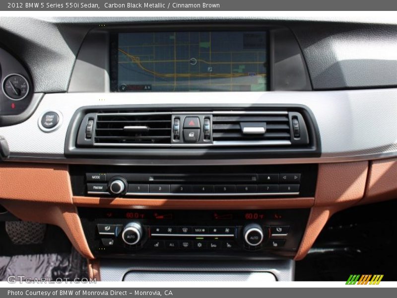 Carbon Black Metallic / Cinnamon Brown 2012 BMW 5 Series 550i Sedan