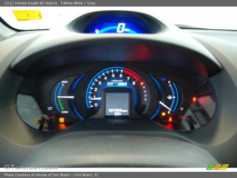 Taffeta White / Gray 2012 Honda Insight EX Hybrid