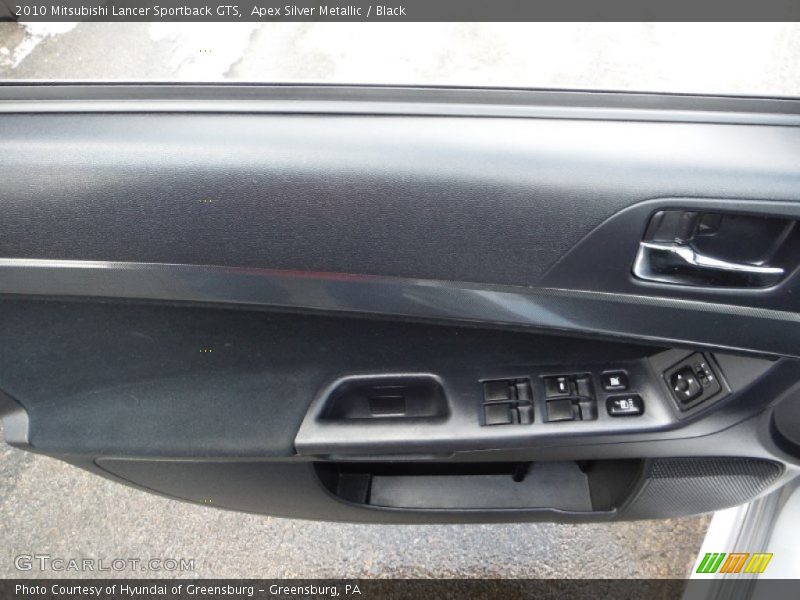 Apex Silver Metallic / Black 2010 Mitsubishi Lancer Sportback GTS