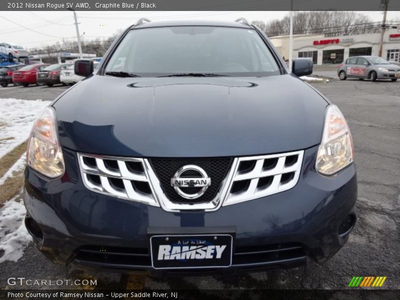 Graphite Blue / Black 2012 Nissan Rogue SV AWD