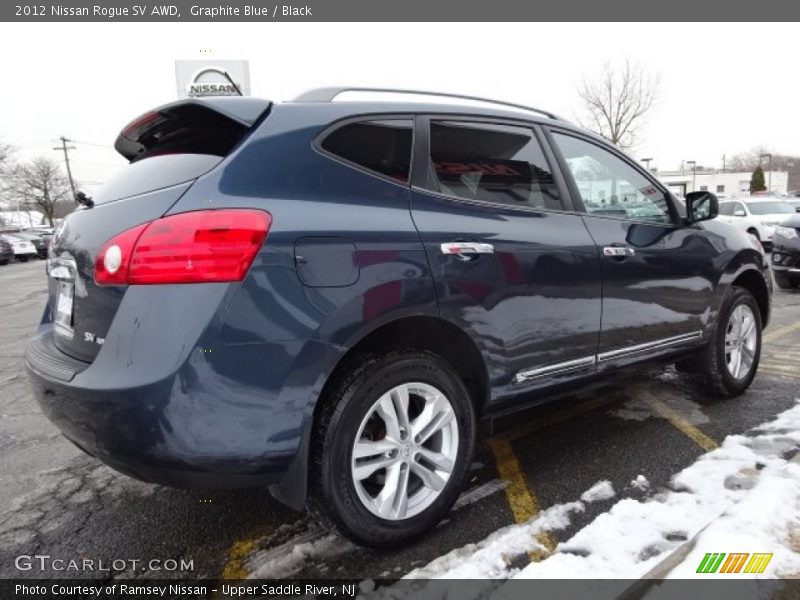 Graphite Blue / Black 2012 Nissan Rogue SV AWD