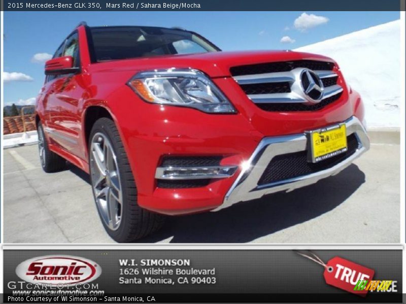Mars Red / Sahara Beige/Mocha 2015 Mercedes-Benz GLK 350