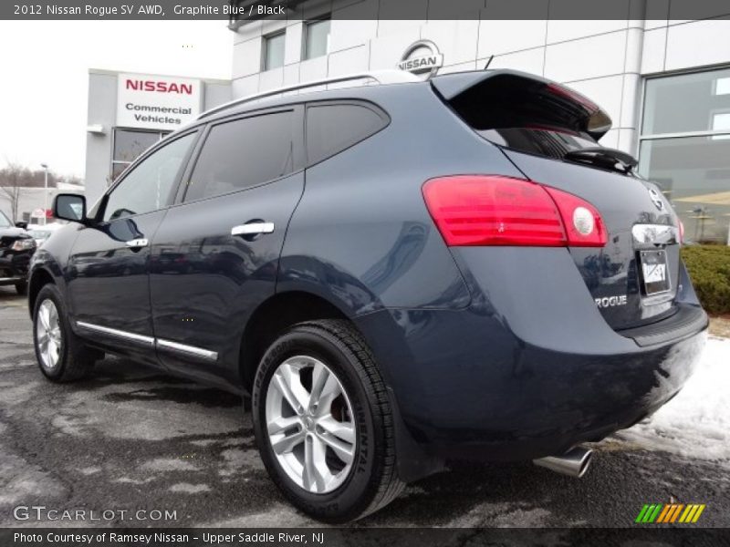 Graphite Blue / Black 2012 Nissan Rogue SV AWD