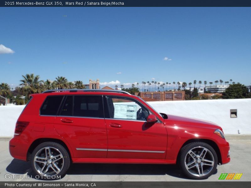 Mars Red / Sahara Beige/Mocha 2015 Mercedes-Benz GLK 350
