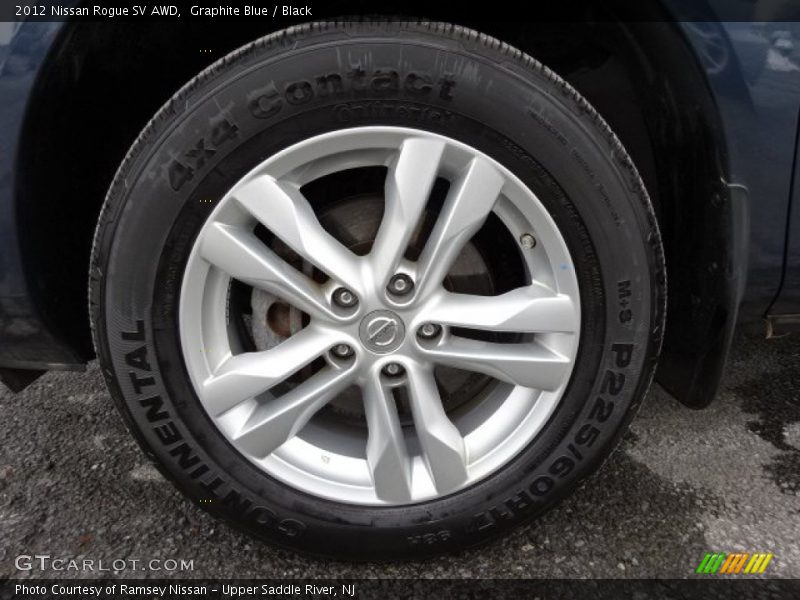 Graphite Blue / Black 2012 Nissan Rogue SV AWD