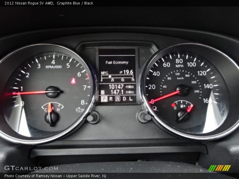 Graphite Blue / Black 2012 Nissan Rogue SV AWD