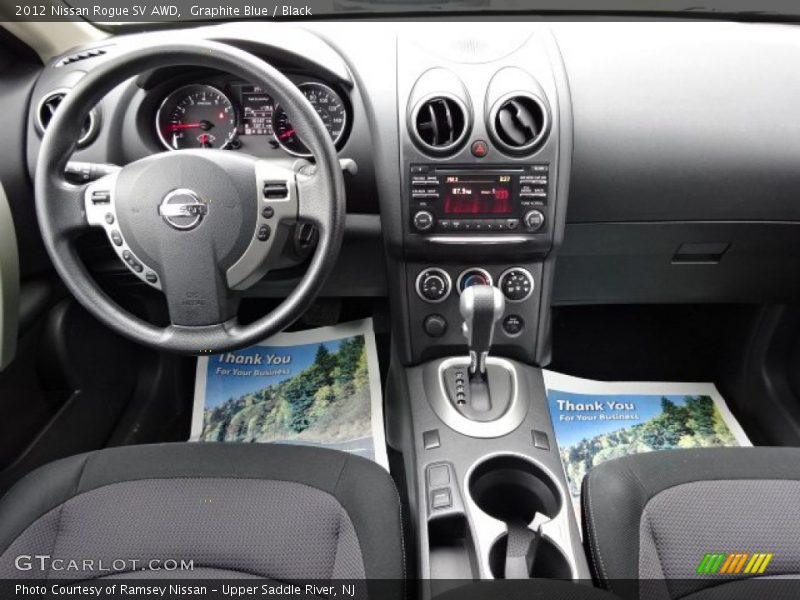 Graphite Blue / Black 2012 Nissan Rogue SV AWD