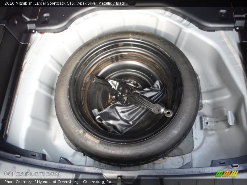 Apex Silver Metallic / Black 2010 Mitsubishi Lancer Sportback GTS