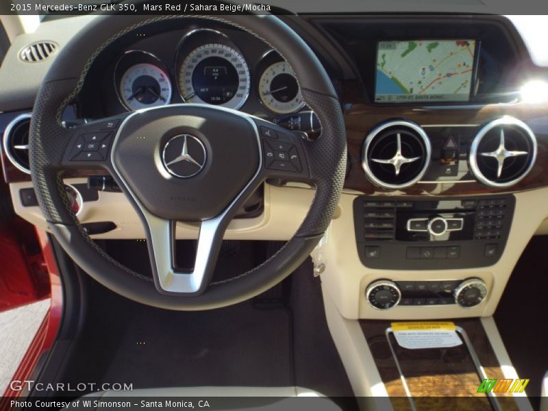 Mars Red / Sahara Beige/Mocha 2015 Mercedes-Benz GLK 350