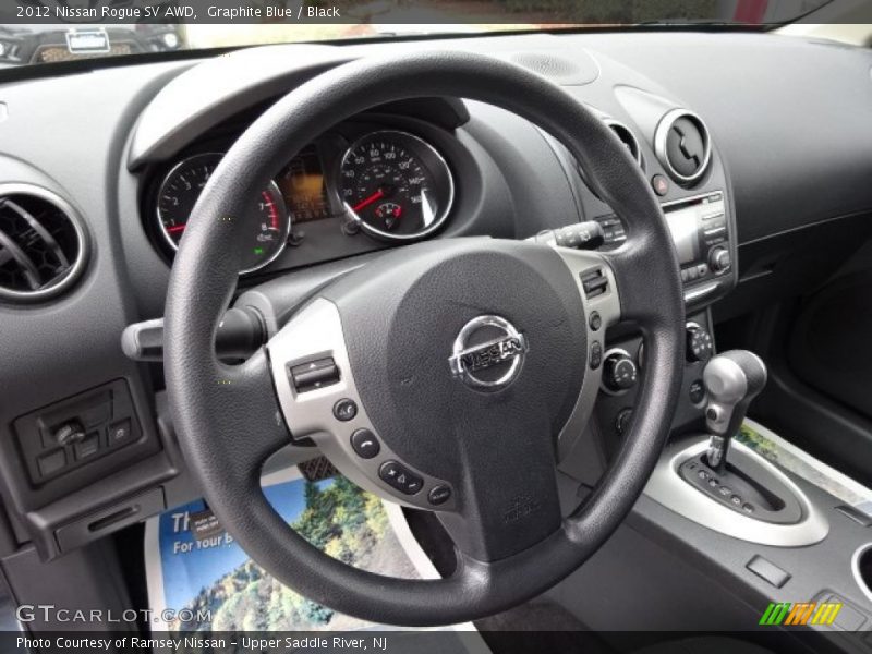 Graphite Blue / Black 2012 Nissan Rogue SV AWD