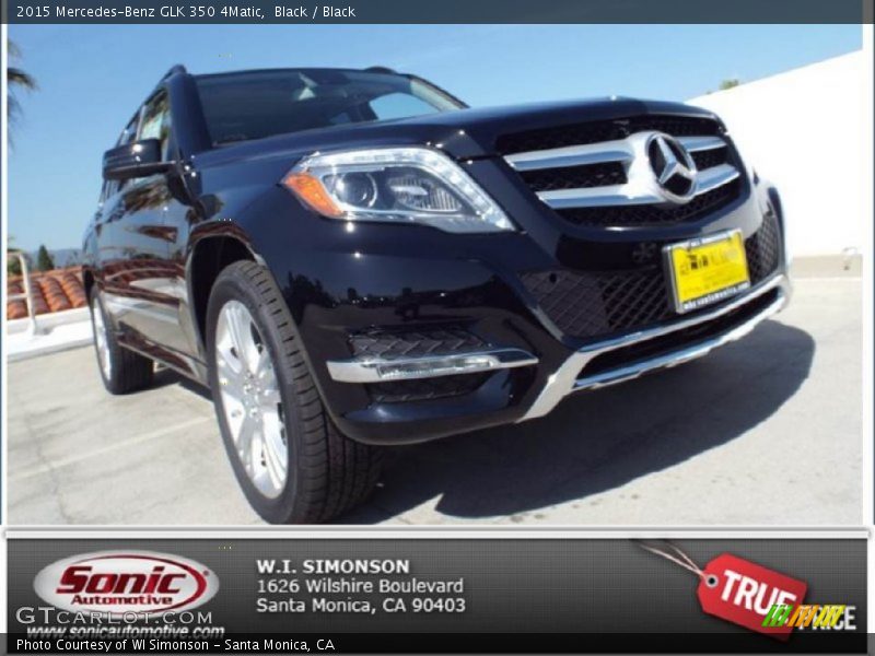 Black / Black 2015 Mercedes-Benz GLK 350 4Matic