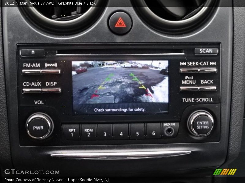 Graphite Blue / Black 2012 Nissan Rogue SV AWD