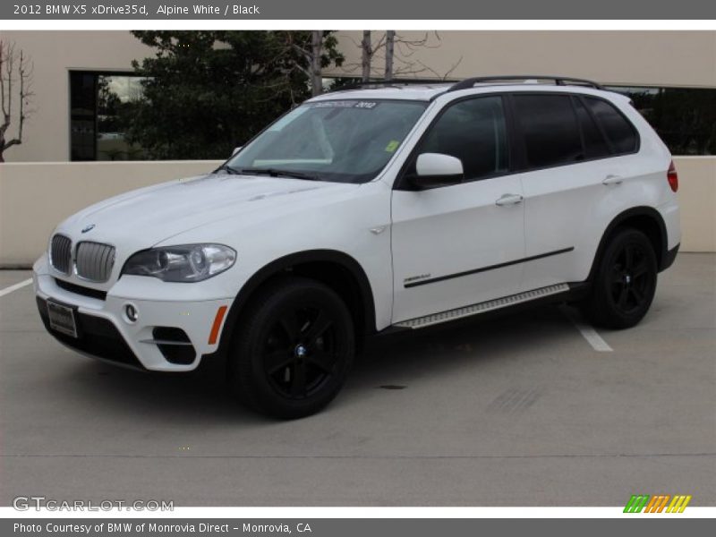 Alpine White / Black 2012 BMW X5 xDrive35d