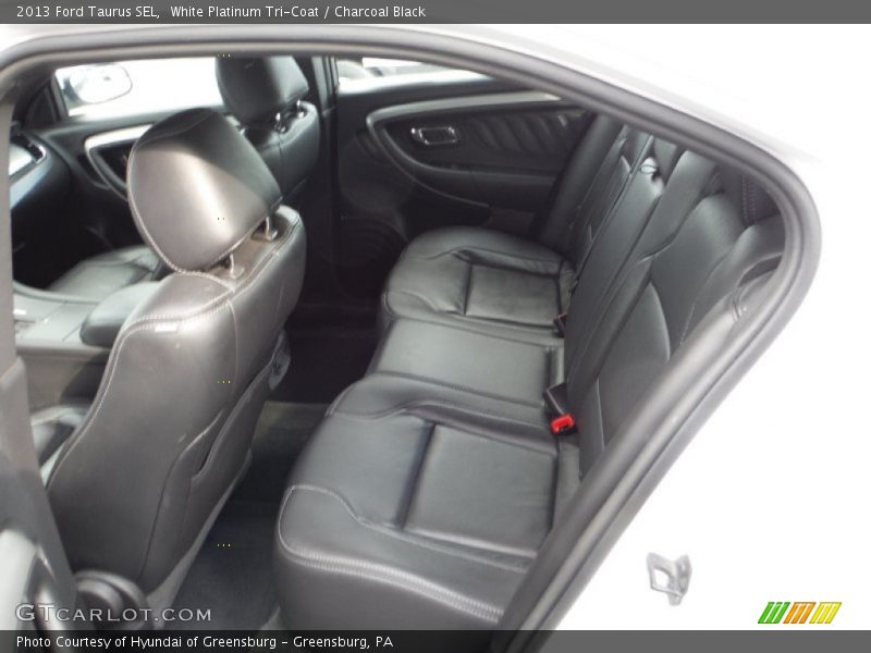 White Platinum Tri-Coat / Charcoal Black 2013 Ford Taurus SEL