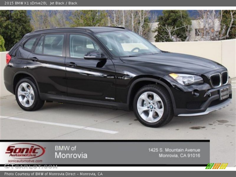 Jet Black / Black 2015 BMW X1 sDrive28i