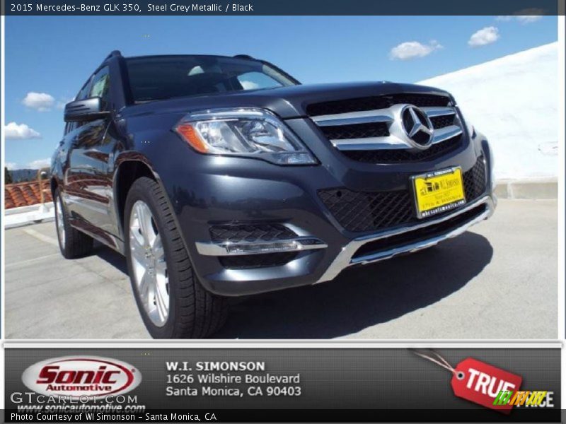 Steel Grey Metallic / Black 2015 Mercedes-Benz GLK 350
