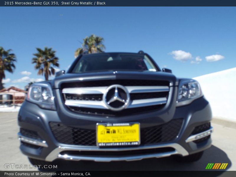 Steel Grey Metallic / Black 2015 Mercedes-Benz GLK 350
