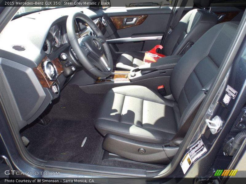 Steel Grey Metallic / Black 2015 Mercedes-Benz GLK 350