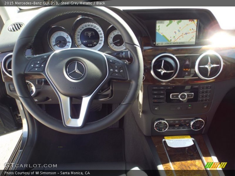Steel Grey Metallic / Black 2015 Mercedes-Benz GLK 350