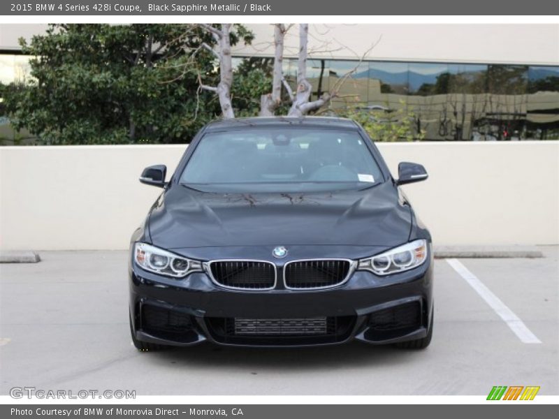 Black Sapphire Metallic / Black 2015 BMW 4 Series 428i Coupe