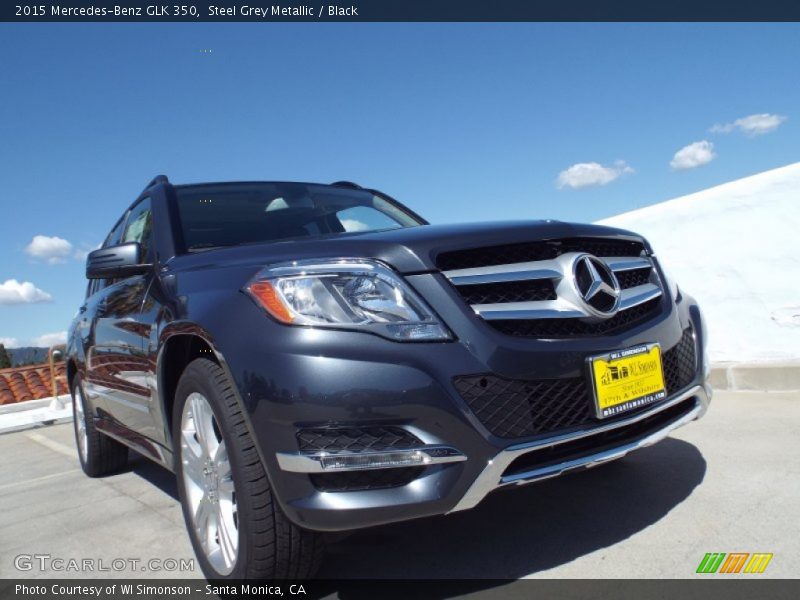 Steel Grey Metallic / Black 2015 Mercedes-Benz GLK 350