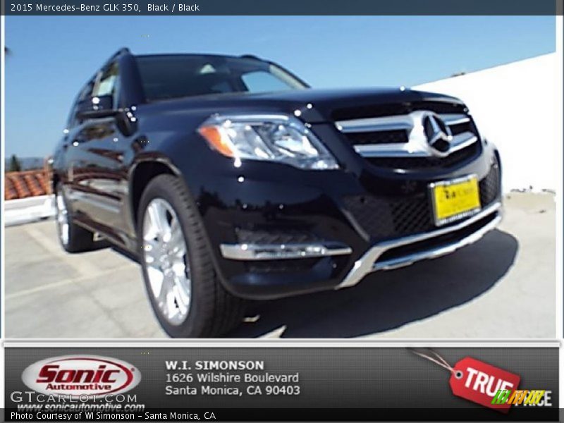 Black / Black 2015 Mercedes-Benz GLK 350