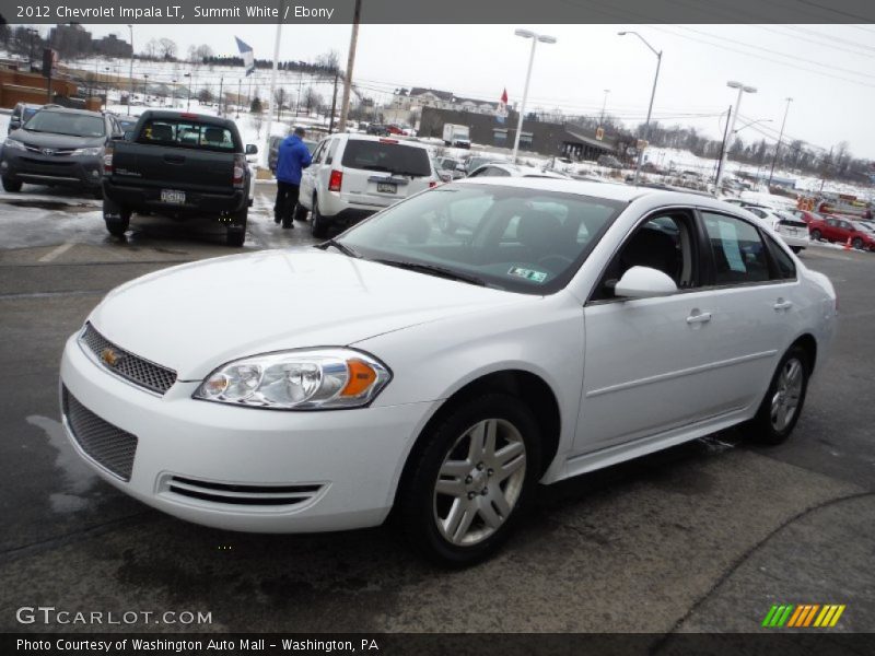 Summit White / Ebony 2012 Chevrolet Impala LT
