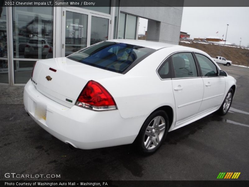 Summit White / Ebony 2012 Chevrolet Impala LT