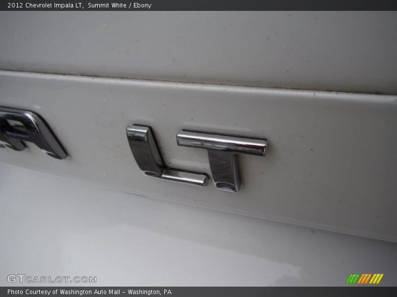 Summit White / Ebony 2012 Chevrolet Impala LT