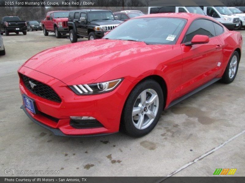 Race Red / Ebony 2015 Ford Mustang V6 Coupe