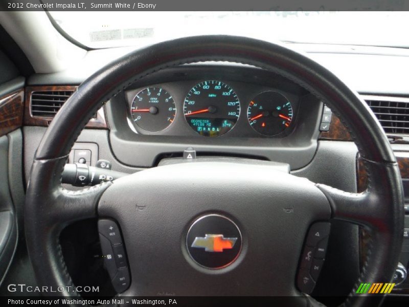 Summit White / Ebony 2012 Chevrolet Impala LT