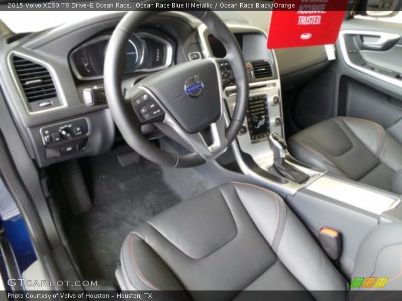 Ocean Race Black/Orange Interior - 2015 XC60 T6 Drive-E Ocean Race 