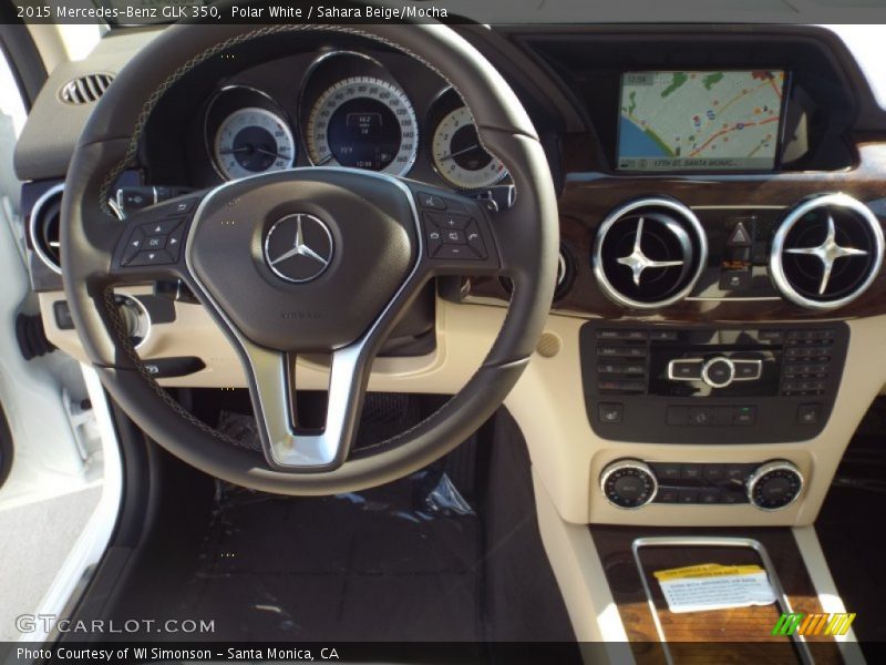 Polar White / Sahara Beige/Mocha 2015 Mercedes-Benz GLK 350