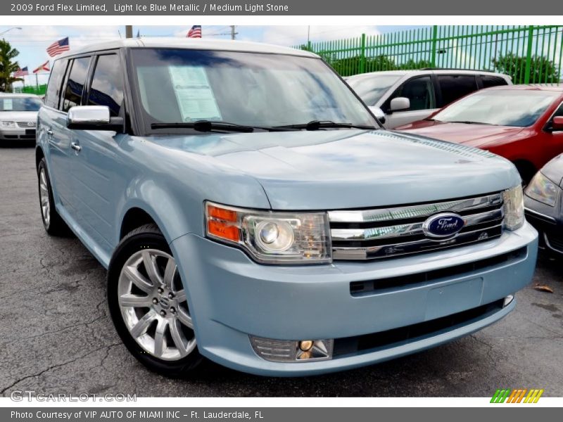 Light Ice Blue Metallic / Medium Light Stone 2009 Ford Flex Limited