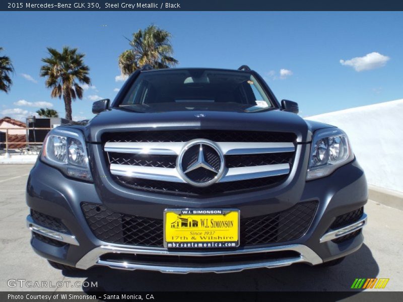 Steel Grey Metallic / Black 2015 Mercedes-Benz GLK 350