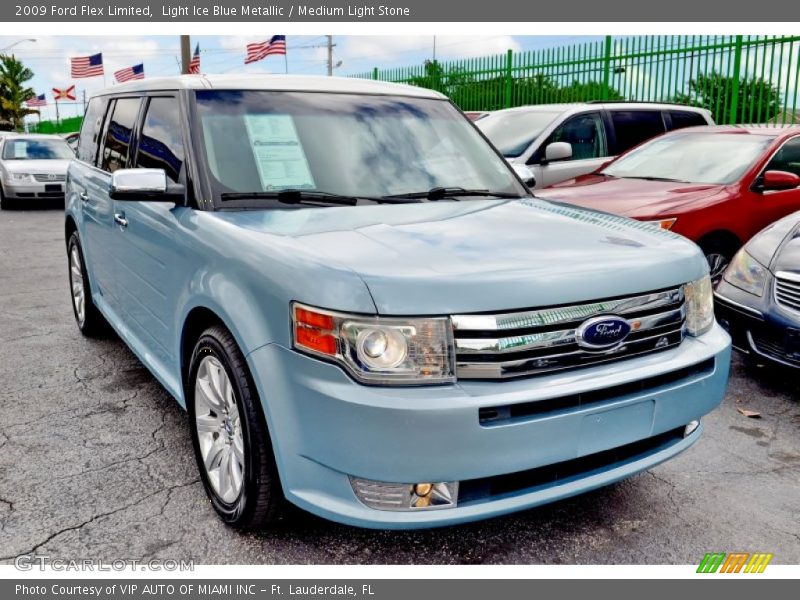 Light Ice Blue Metallic / Medium Light Stone 2009 Ford Flex Limited